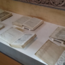 antike Bücher der neuen Kathedrale Salamanca