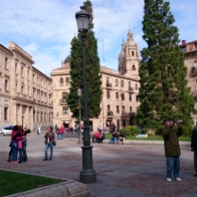 Salamanca Platz vor der neuen Kathedrale
