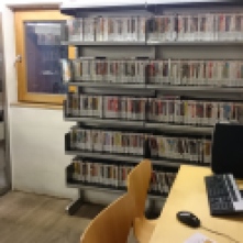 DVDs in der Bibliothek in Salamanca
